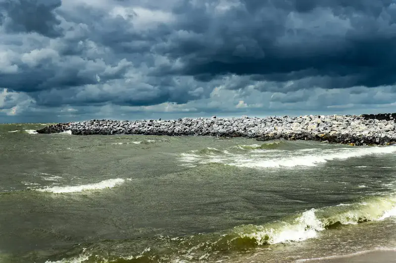 Kitesurfing at Bataviastrand