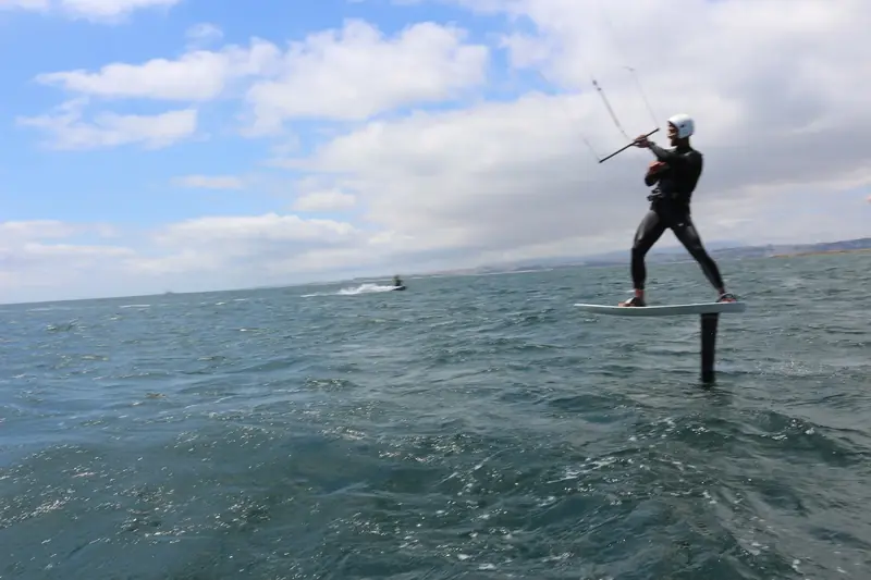 Kitesurfing at Costa Nova