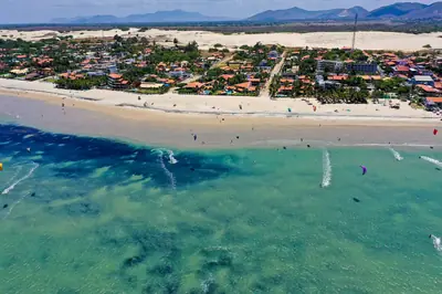 Kitesurfing at Cumbuco