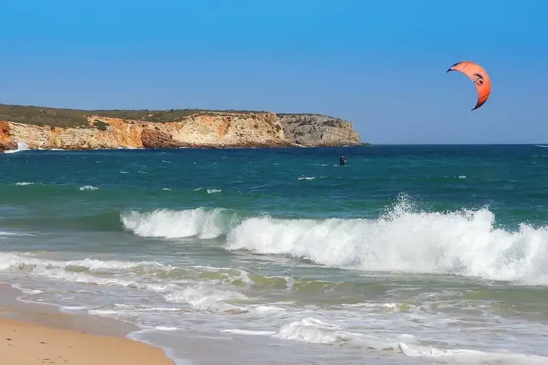 Kitesurfing at Martinhal