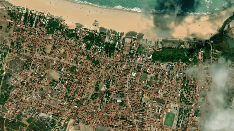 Kitesurfing at São Miguel do Gostoso