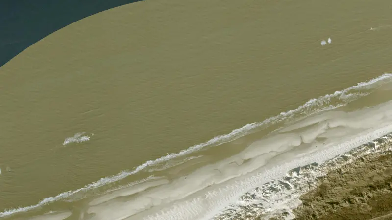 Kitesurfing at Terschelling - West aan Zee